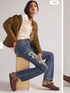 Like New! Anthropologie Pilcro The Wanderer Relaxed Jeans in Size 26